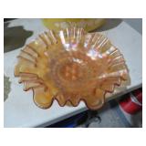 FLUTED CARNIVAL GASS BOWL