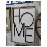 FRAMED 3D HOME SIGN