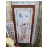 FRAMED HANDMADE QUILLING FLORAL PICTURE
