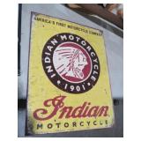 METAL INDIAN MOTORCYCLE ADV SIGN
