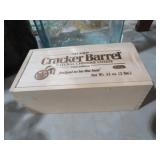SLIDE TOP WOOD CRACKER BAREL CHEESE BOX