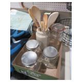 CANNING CROCK AND OLD JARS