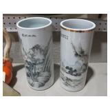(2) VINTAGE ASIAN VASES