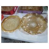 (2) IRISH PATTERN BOWL AND PLATTER