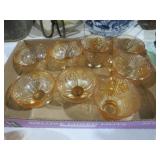 (8) IRISH PATTERN CARNIVAL GLASSES