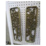 PAIR OF 1960S BURWOOD FOLIAGE & LORAL WALL HANGING