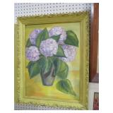 FRAMED ARTIST SIGNED STILL LIFE PAINTNG ON BOARD