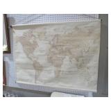CANVAS MAP OF THE WORLD