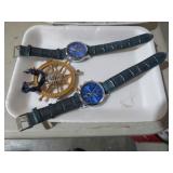 MENS WATCHES AND METAL SHIP WHEEL