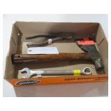 COLLECTION OF HATCHET AND HAND TOOLS