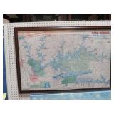FRAMED LAKE NORIS GPS MAP