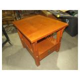 MISSION OAK 1 DWR TIERED SIDE TABLE