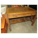 ANTIQUE MISSION TIGER OAK  1 DWR DESK
