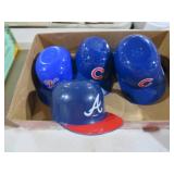 COLLECTION OF BASEBALL HELMET AND SNACK CUPS