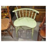 PAINTED WOOD VANITY STOOL