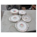 19 PC 22K GOLD TRIM CHINA