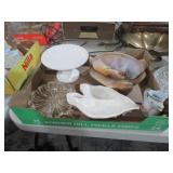 COLLECTION OF PLANTERS, TRINKET DISHES, AND MISC