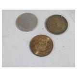 (3) COMMERATIVE TOKEN COINS