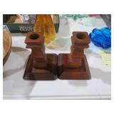 PAIR OF 3 MOUNTAINEERS INCORPORATED CANDLE HOLDERS