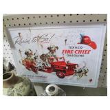 METAL MEXICO FIRE CHIEF GASOLINE ADV SIGN