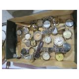 COLLECTION OF WATCH FACES AND PARTS