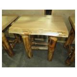 BEAUTIFUL ASPEN LOG CABIN TABLE