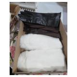 VINTAGE FUR GLOVES AND LADIES LEATHER GLOVES