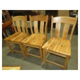 (3X)ASPEN LOG SOLID WOOD CHAIRS