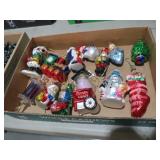 COLLECTION OF GLASS CHRISTMAS ORNAMENTS