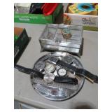 WATCHES JEWELRY BOX AND MATCH HOLDER