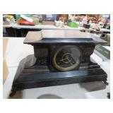 ANTIQUE CARVED MANTLE CLOCK NO KEY