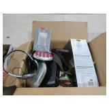 BOX OF SONY WALKMAN, CASSETTE PLAYER, MISC ITEMS