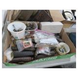 BOX FULL OF CLOCK PARTS