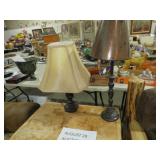 (2) CABIN STYLE TABLE LAMPS W/ SHADES