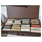 EIGHT TRACK TAPE COLLECTION IN CASE