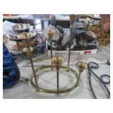 MCM GRADUATED BRASS OVAL CANDLEABRA