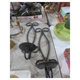 2 (21"0 IRON WALL CANDLE SCONES