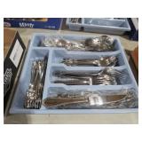 TRAY FULL OF ONEIDA FLATWARE