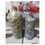 (2) MOSAIC AND ART POTTERY VASES