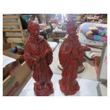 MC EMPEROR AND EMPRESS VTG ASIAN HOLLAND MOLD FIG.