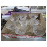 COLLECTION OF VIN PRESSED GLASS SHERBERT DISHES