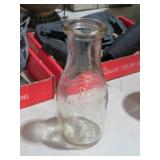 BROADWAY DAIRY PINT GLASS MILK BOTTLE