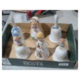 COLLECTION OF VINTAGE CERAMIC BELL