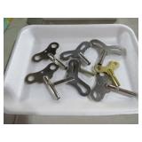 COLLECTION OF CLOCK KEYS