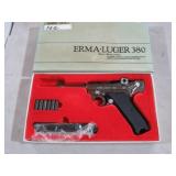 ERMA LUGER 380 PROP GUN WITH ORIGINAL BOX