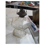ORNATE GLASS OIL LAMP BASE NO STACK