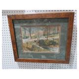 FRAMED JIM GRAY BRIDGE PRINT