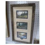 BARNWOOD FRAMED ROBERT TINO BEAR PRINT