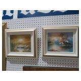 PAIR OF FRAMED OIL ON CANVAS ARTIST SIGNED