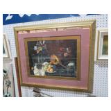 GOLD ORNATE FRAMED STILL LIFE PRINT
